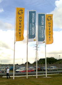 drapeaux publicitaire et pavillons