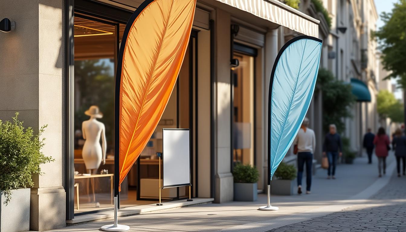 découvrez notre comparatif complet des beach flags, oriflammes et kakémonos, avec leurs cas d'usage pour choisir la solution idéale pour vos événements et campagnes publicitaires.