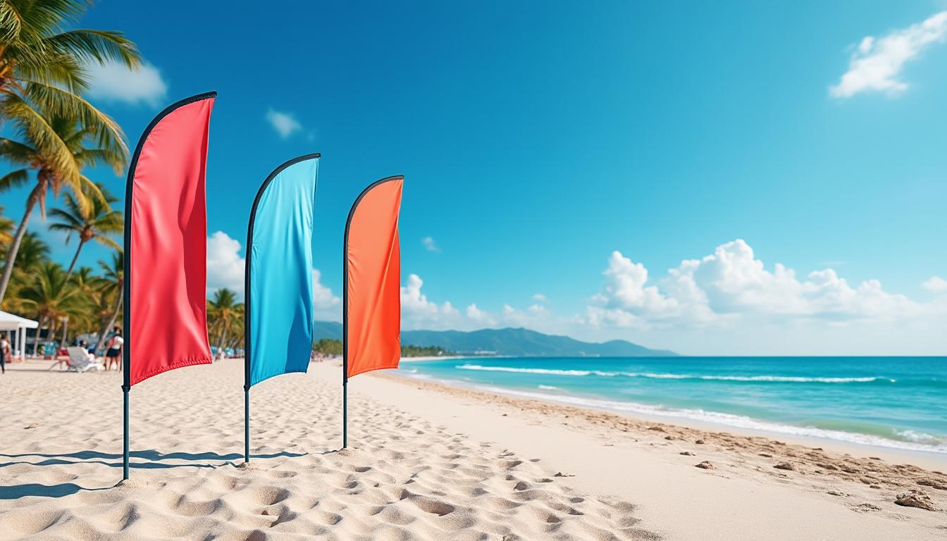 découvrez notre comparatif des beach flags, oriflammes et kakémonos, avec leurs cas d'usage pour choisir le support publicitaire idéal adapté à vos événements et campagnes promotionnelles.