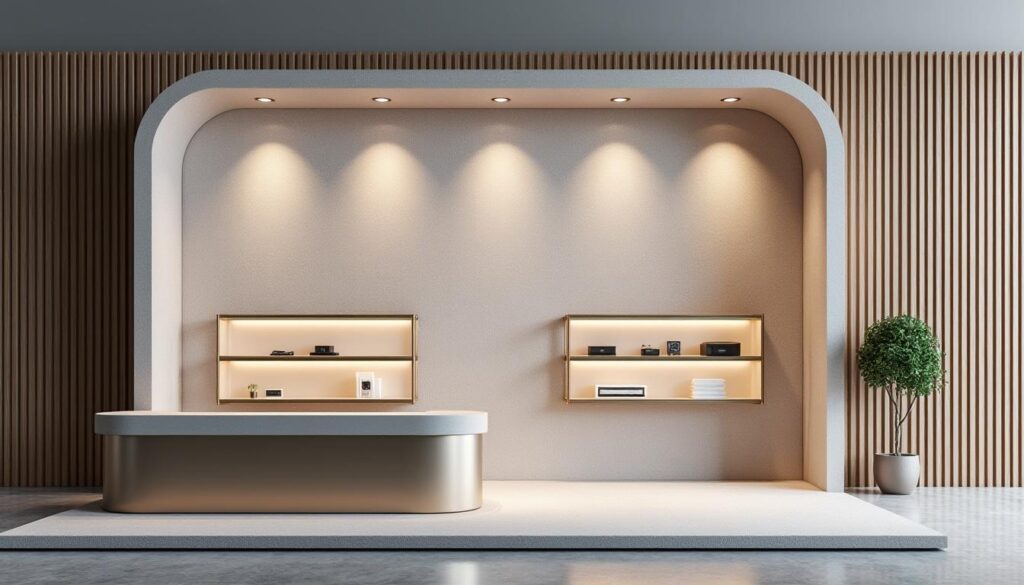 Habillage de stand : du fond de scène au mobilier signalétique