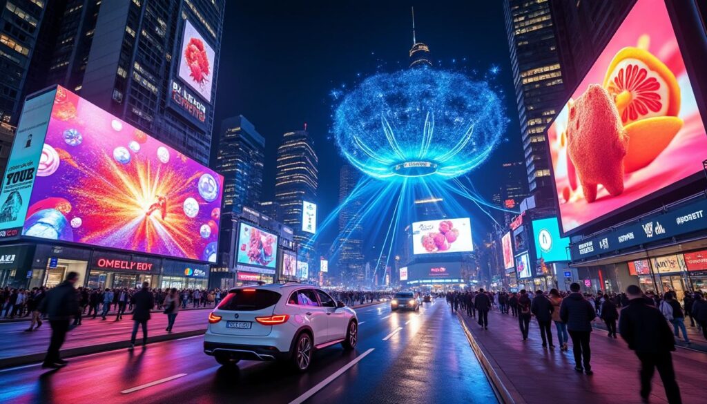 LED, écrans dynamiques, holographies : la communication extérieure qui bouge