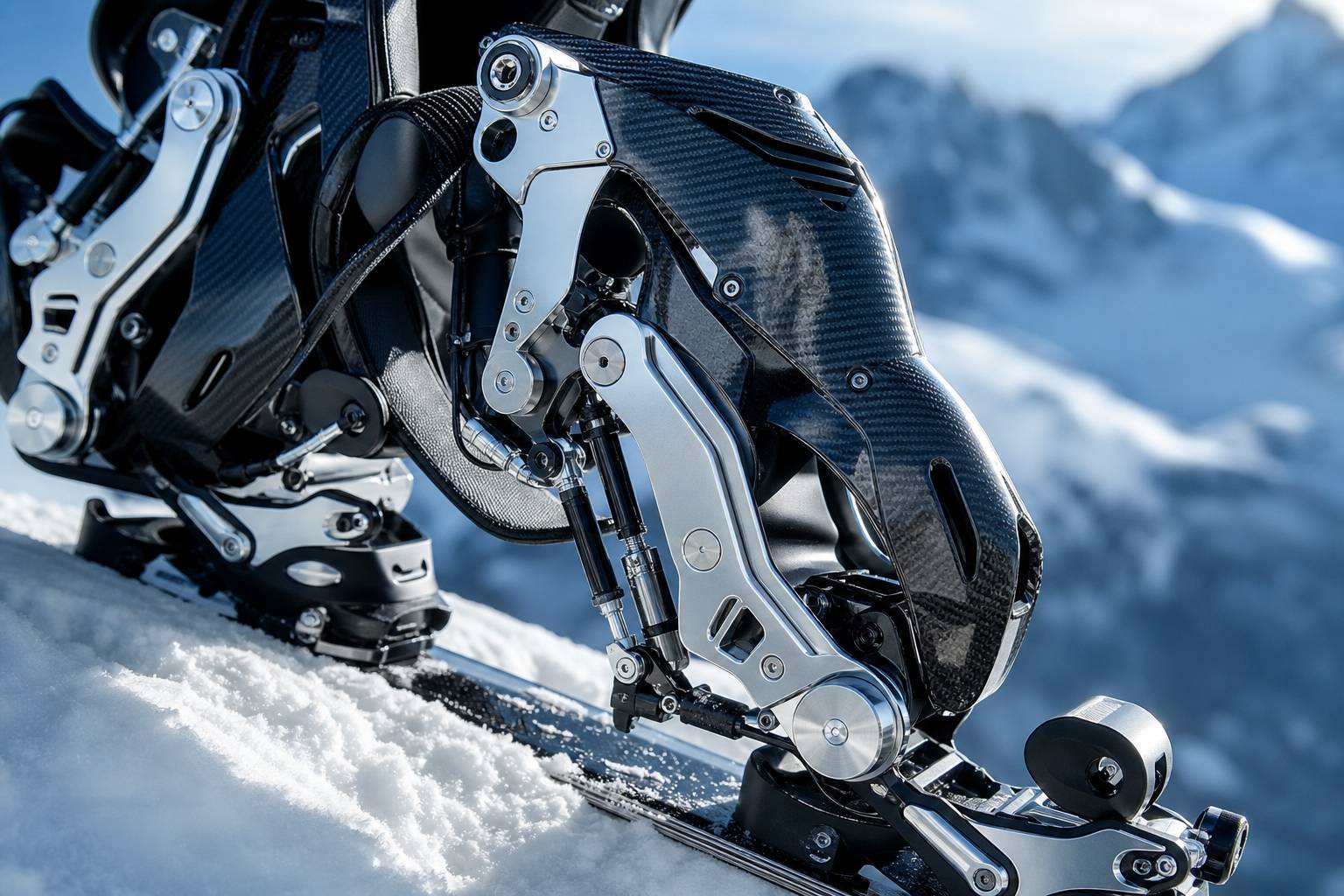 Exosquelette mécanique haute technologie pour le ski et les sports d'hiver