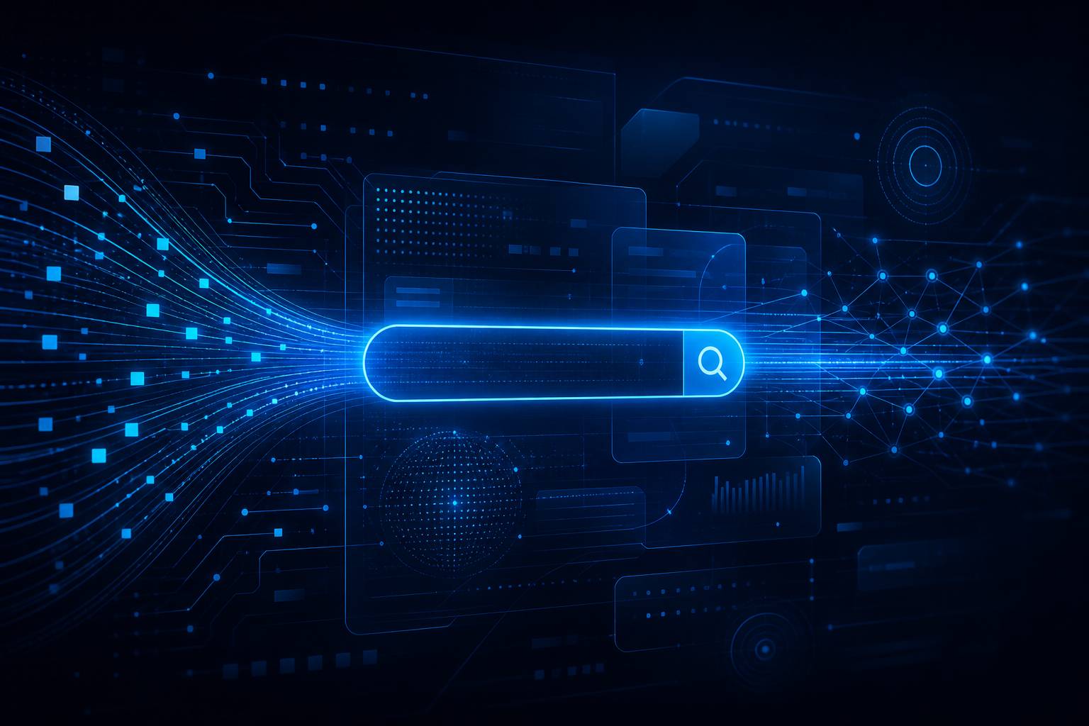 Moteur de recherche moderne visualisation de la technologie web numérique